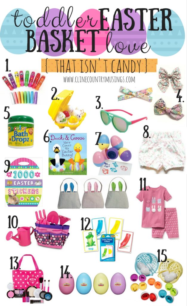 easter basket ideas for toddlers that aren't candy
